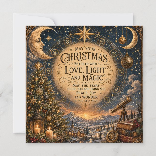 tarjeta plana astrologica vintage (Anverso)