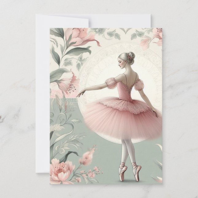 Tarjeta plana Ballerina (Anverso)