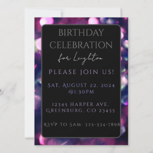 Tarjeta plana, Berry Sparkle Dark