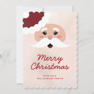 Tarjeta plana Big Santa Beard