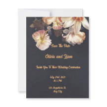 Tarjeta plana Boda de elegancia sin tiempo