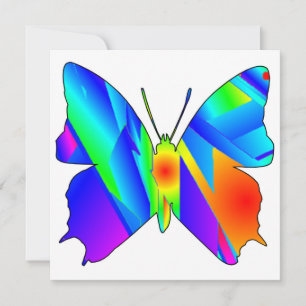 Tarjeta plana Butfly Sunset