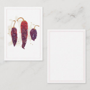 Tarjeta plana CHILI PEPPERS 2.5x3.5