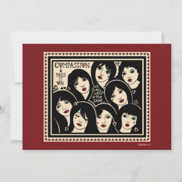 Tarjeta plana Compasión Pass It On_7"x5"