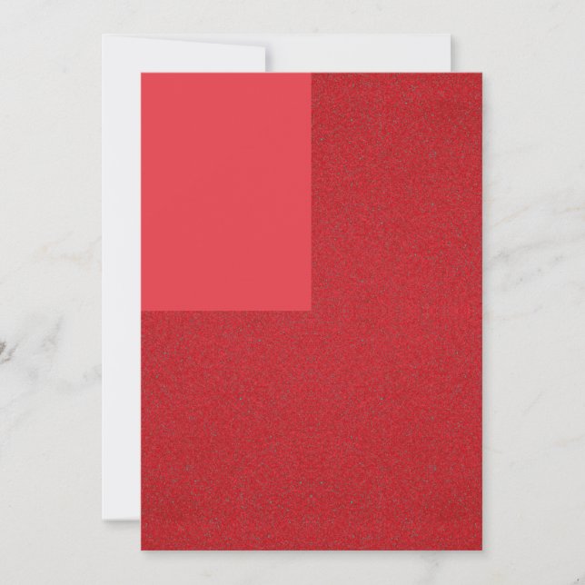 Tarjeta plana compensada roja de tomate - Diseño p (Anverso)