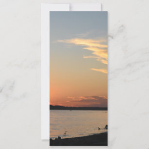Tarjeta plana con diseño de puesta de sol (Parte d