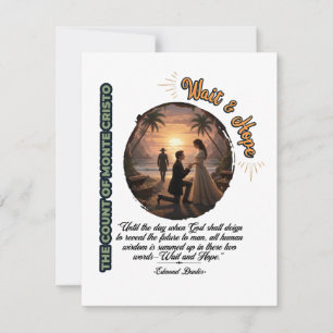 Tarjeta plana Count of Monte Cristo Espere y Esper