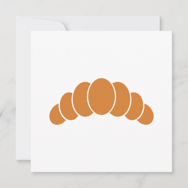 Tarjeta plana croissant (Anverso)