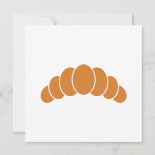 Tarjeta plana croissant