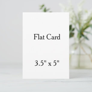Tarjeta plana cuadrada de 8,9 cm x 12,7 cm persona