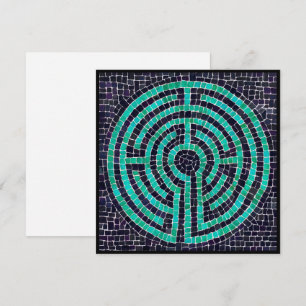 Tarjeta plana cuadrada LABYRINTH III de 5,25"