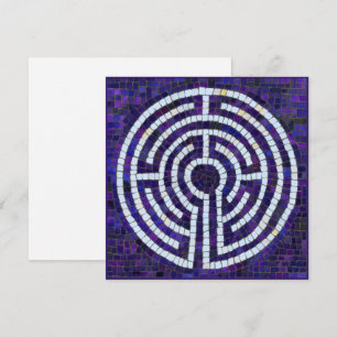 Tarjeta plana cuadrada LABYRINTH VIII de 5,25"
