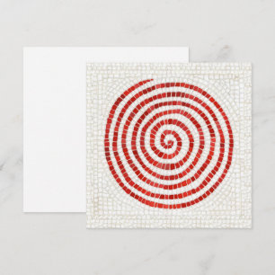 Tarjeta plana cuadrada PINWHEEL MOSAIC de 5,25"