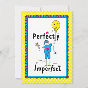 Tarjeta plana de 2_plano perfectamente imperfecta