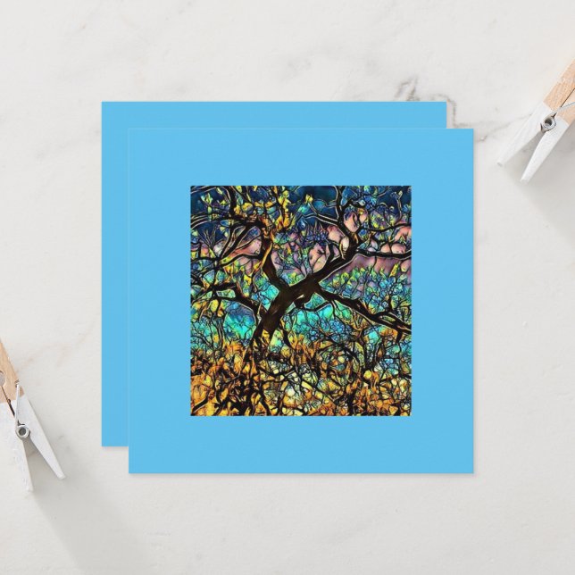 Tarjeta plana de 5,25" x 5,25" (Anverso/Reverso In Situ)