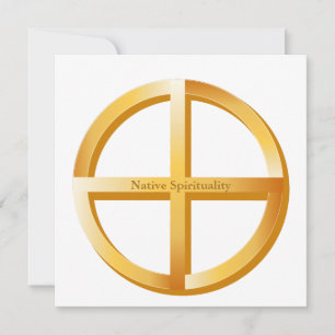 Tarjeta plana de 5,25" x 5,25" Espiritualidad nati