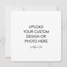Tarjeta plana de 5,25" x 5,25" para guardar la fec