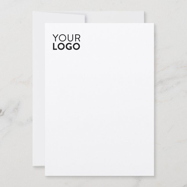 Tarjeta plana de 5" x 7" - Felt Ecru (Anverso)
