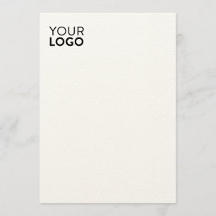 Tarjeta plana de 5" x 7" - Felt Ecru