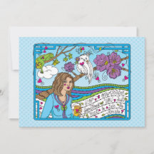 Tarjeta plana de 7" x 5"