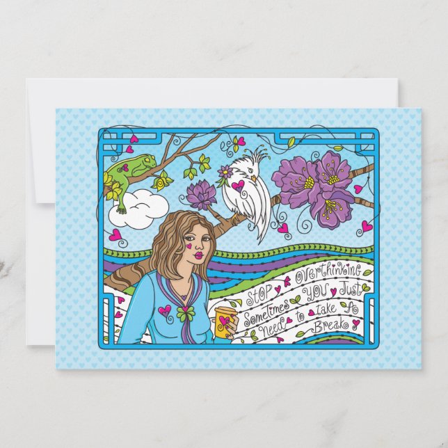 Tarjeta plana de 7" x 5" (Anverso)