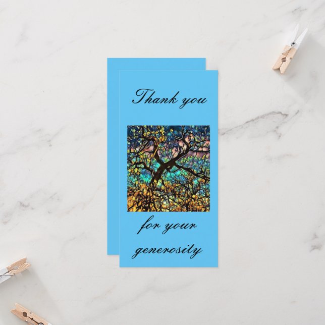 Tarjeta plana de 8" x 4" (Anverso/Reverso In Situ)