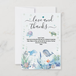 Tarjeta plana de agradecimiento