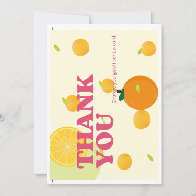 Tarjeta plana de agradecimiento (Anverso)