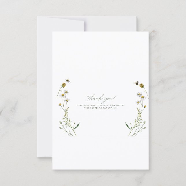 Tarjeta plana de agradecimiento (Anverso)