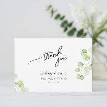 Tarjeta plana de agradecimiento