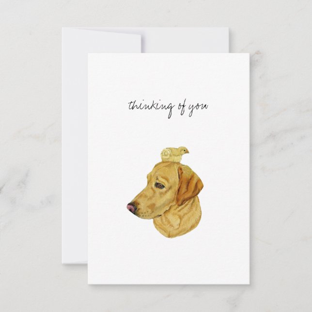 Tarjeta plana de agradecimiento (Anverso)