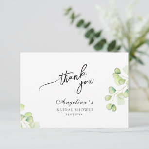 Tarjeta plana de agradecimiento