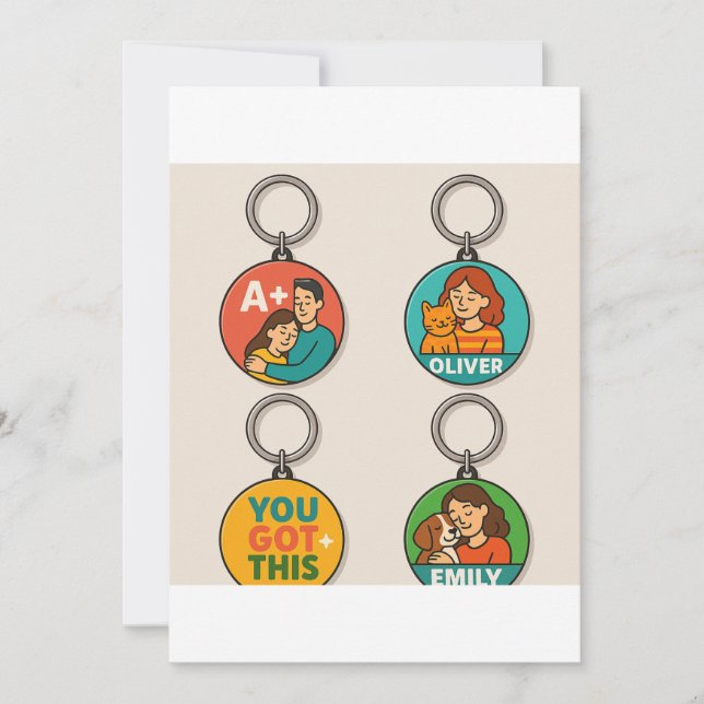 Tarjeta plana de agradecimiento (Anverso)