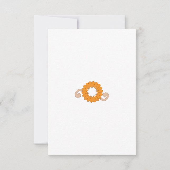 Tarjeta plana de agradecimiento (Anverso)