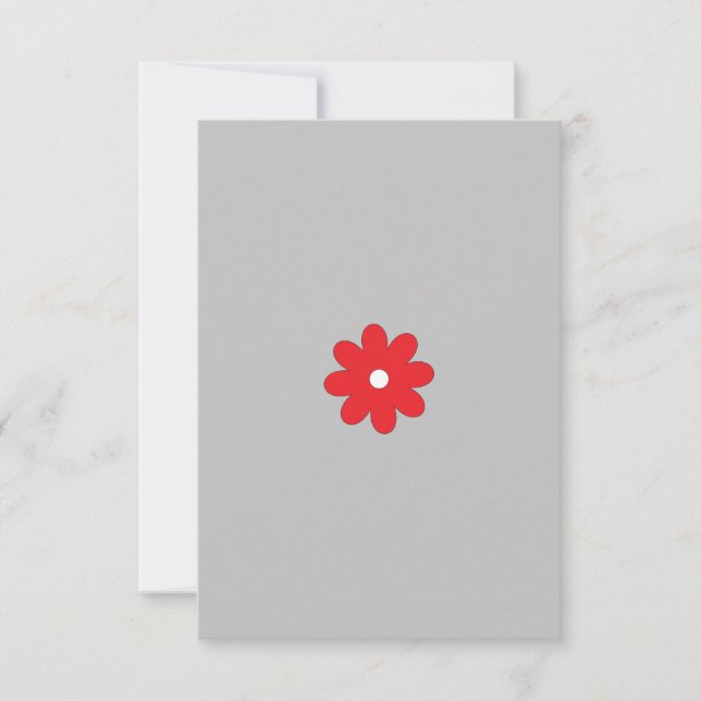 Tarjeta plana de agradecimiento (Anverso)