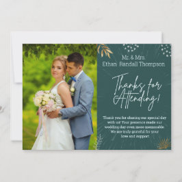 Tarjeta plana de agradecimiento a la pareja de Bod