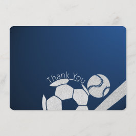 Tarjeta plana de agradecimiento de combinación de 