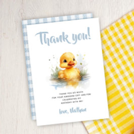 Tarjeta plana de agradecimiento de cumpleaños de p