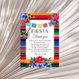 Tarjeta plana de agradecimiento de cumpleaños Fies