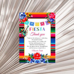 Tarjeta plana de agradecimiento de cumpleaños Fies