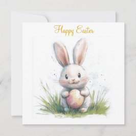 Tarjeta plana de agradecimiento de Pascua feliz