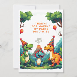 Tarjeta plana de agradecimiento para cumpleaños de