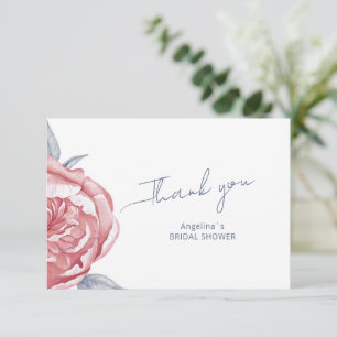 Tarjeta plana de agradecimiento para despedida de 