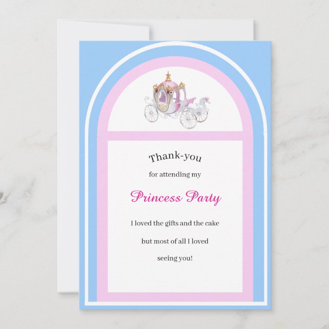 Tarjeta plana de agradecimiento para fiesta de cum (Anverso)