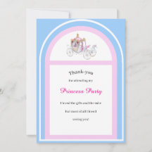 Tarjeta plana de agradecimiento para fiesta de cum