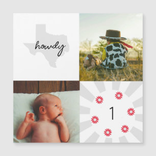 Tarjeta plana de albulto fotográfico para niños de