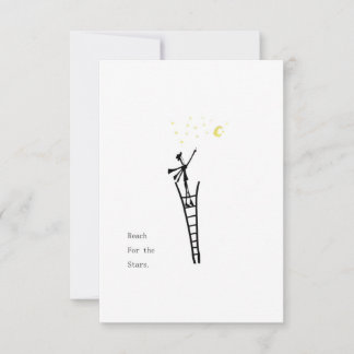 Tarjeta plana de alcance para las estrellas