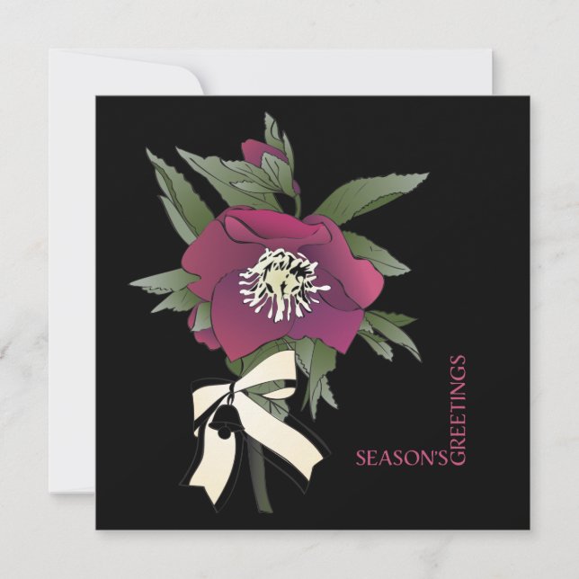 Tarjeta plana de amor a los navidades (Anverso)