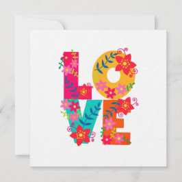 Tarjeta plana de amor con arco iris