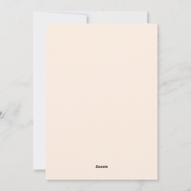 Tarjeta plana de Aniversario Feliz de Cuadros (Reverso)